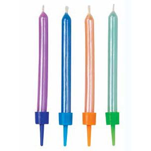 Wilton Multicolor Pearlized Candles Set/10