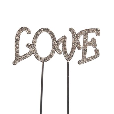 Cake Star Cake Topper Diamante Love
