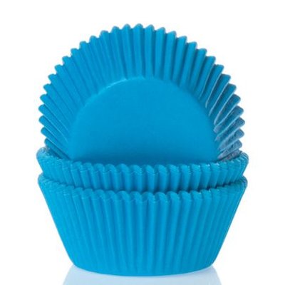 House of Marie Mini Baking Cups Bleu Cyan pcs/60