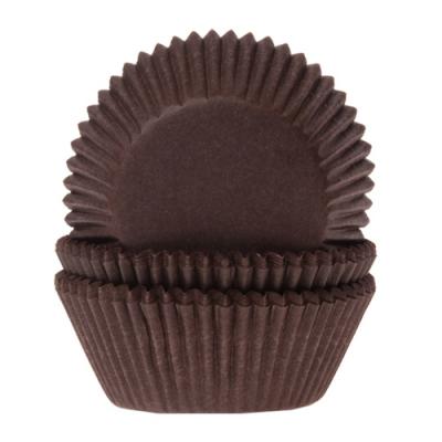 House of Marie Mini Baking Cups Brown pk/60