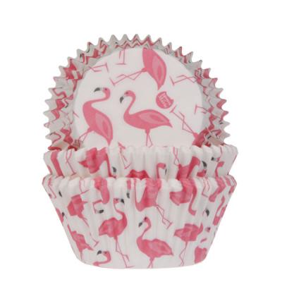 House of Marie Baking Cups Flamingo pk/50