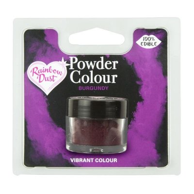 Rainbow Dust Powder Colour Purple - Burgundy