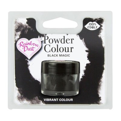 Rainbow Dust Powder Colour Black - Black Magic